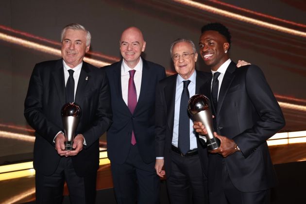 Le Real Madrid domine les prix FIFA The Best : Vinicius Junior et Carlo Ancelotti honorés, cinq joueurs dans le meilleur onze