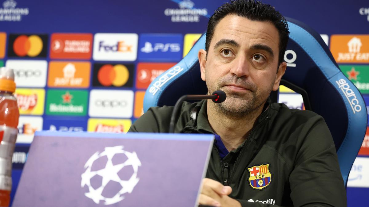 Xavi Hernández, lors de la conférence de presse d'après-match.