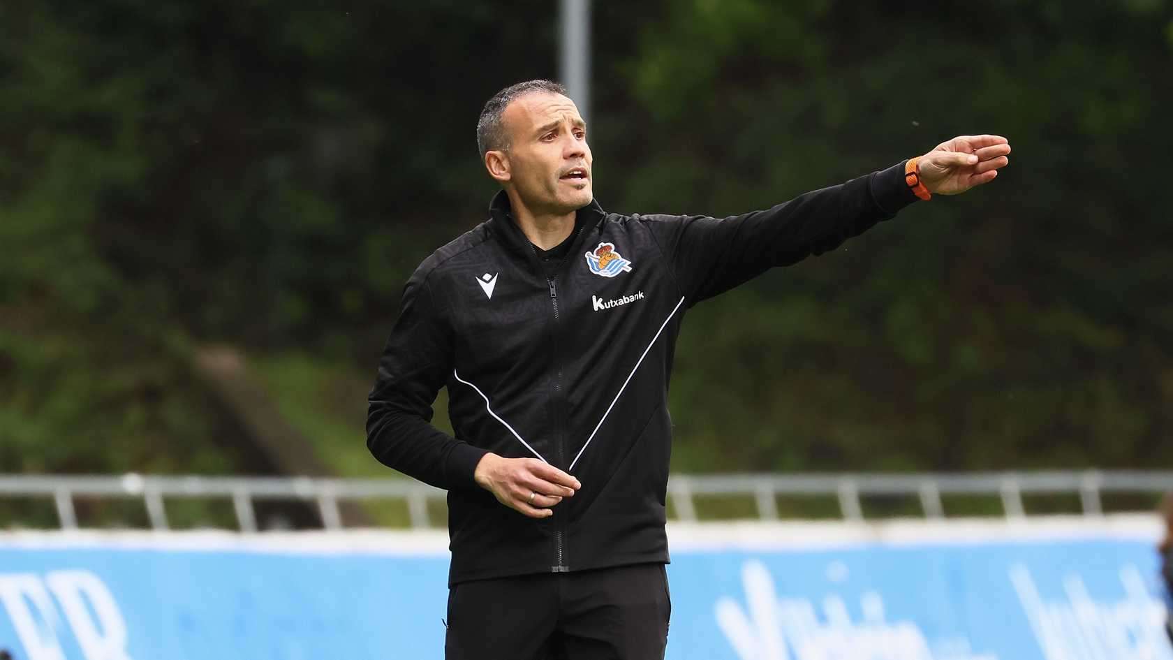 Real Sociedad B Manager Sergio Francisco