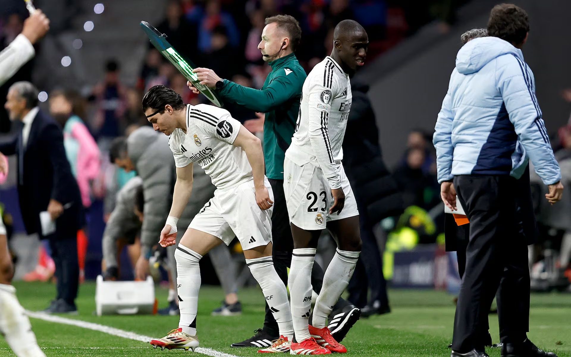 Fran Garcia replaces Ferland Mendy