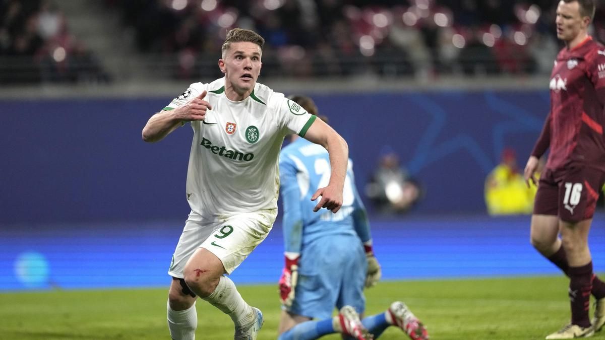 Gyokeres in action in Europe.