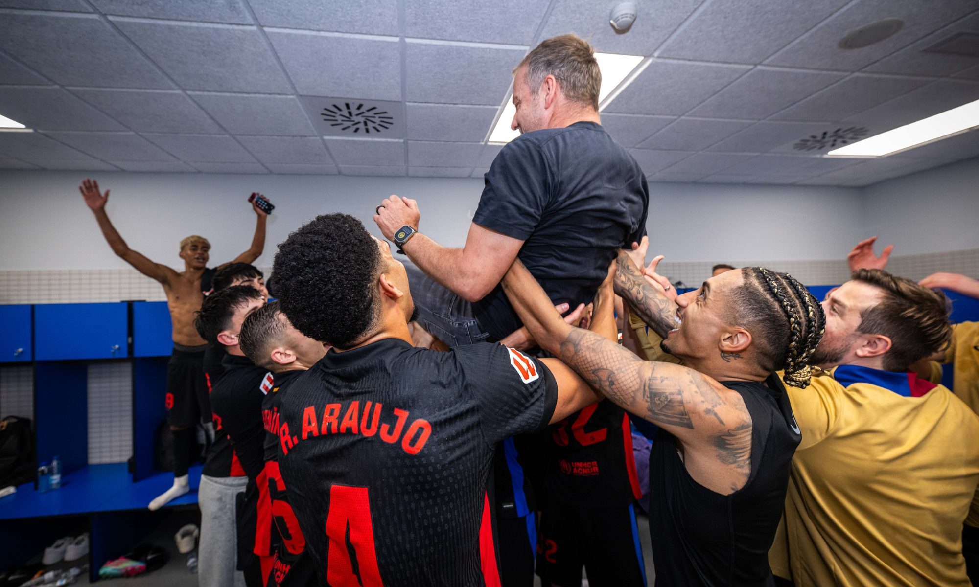 Flick a connu un succès au cours de sa première année à Barcelone.