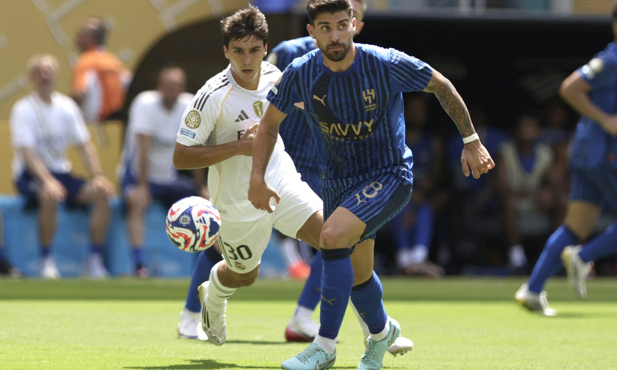 Gonzalo Garcia in actiona against Al-Hilal.